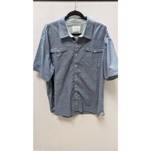 paper denim & cloth Blue Striped Button-Down Shirt